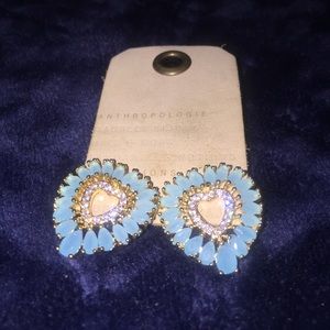 Crystal Heart Statement Earrings